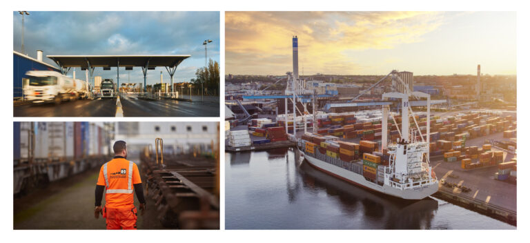 Sjötrafik, järnväg och lastbilstrafik